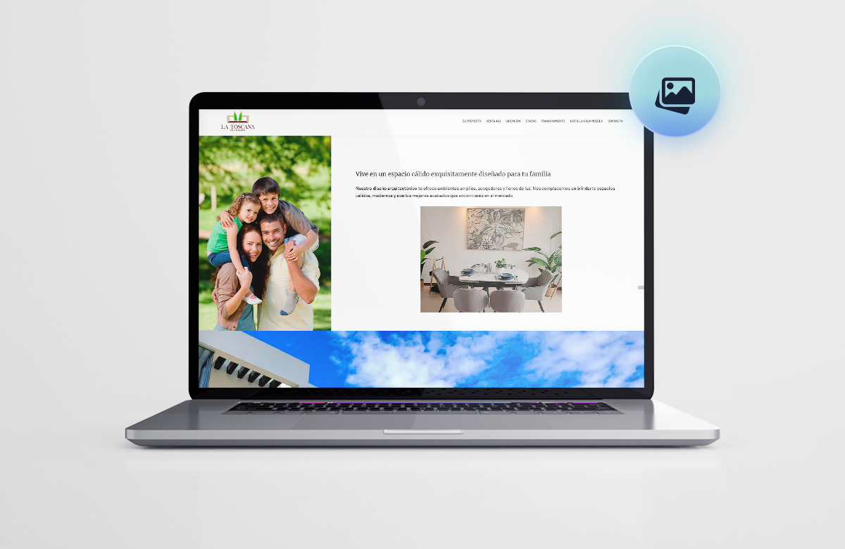 Mockup de Diseño y Desarrollo del proyecto Conjunto La Toscana