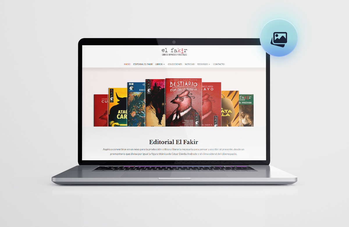 MOckup del Diseño y Desarrollo del proyecto Editorial El Fakir