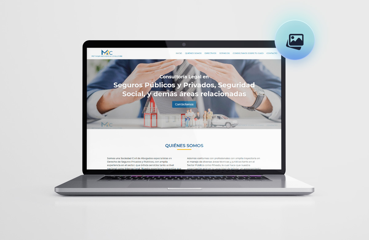 Mockup del Diseño y Desarrollo del proyecto Meythaler Abogados