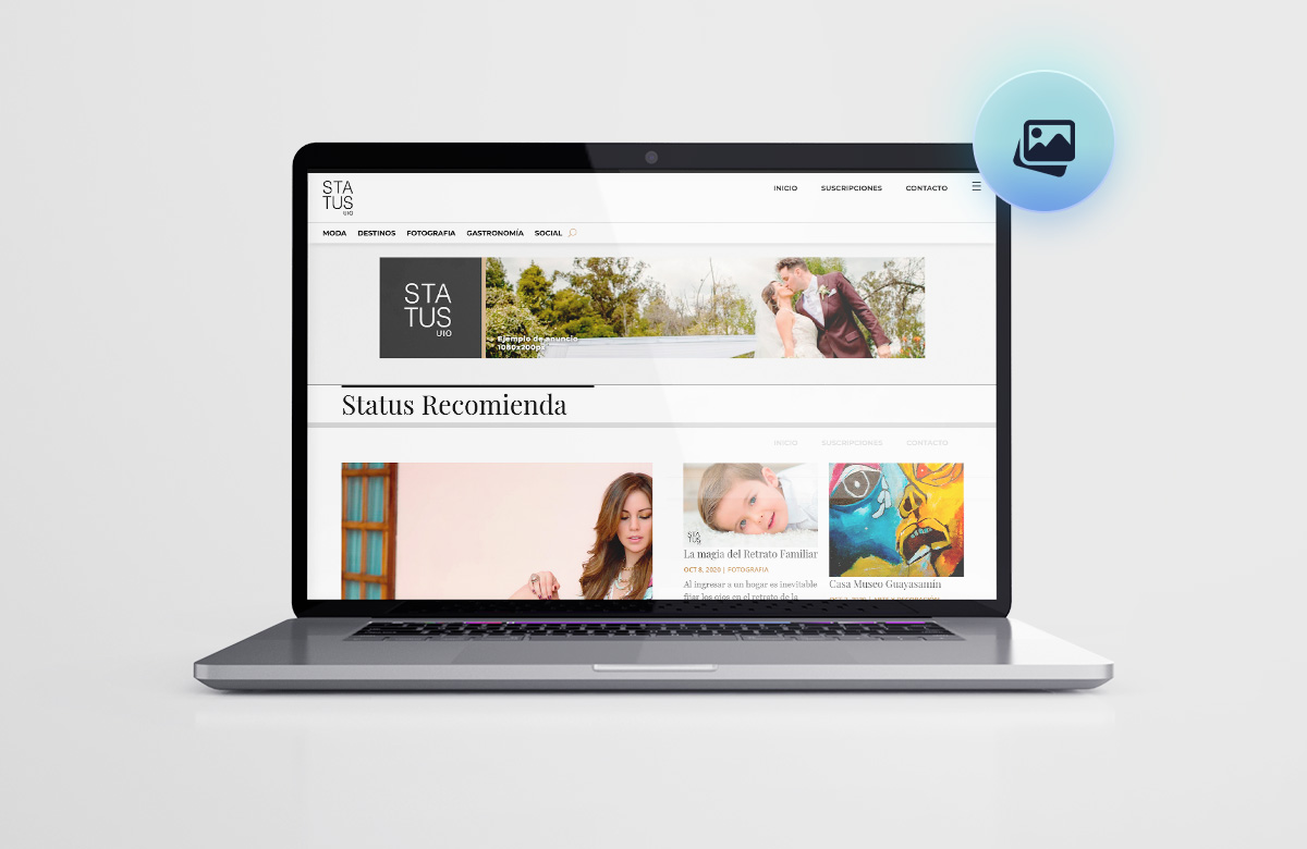Mockup Diseño y Desarrollo del proyecto Status uio
