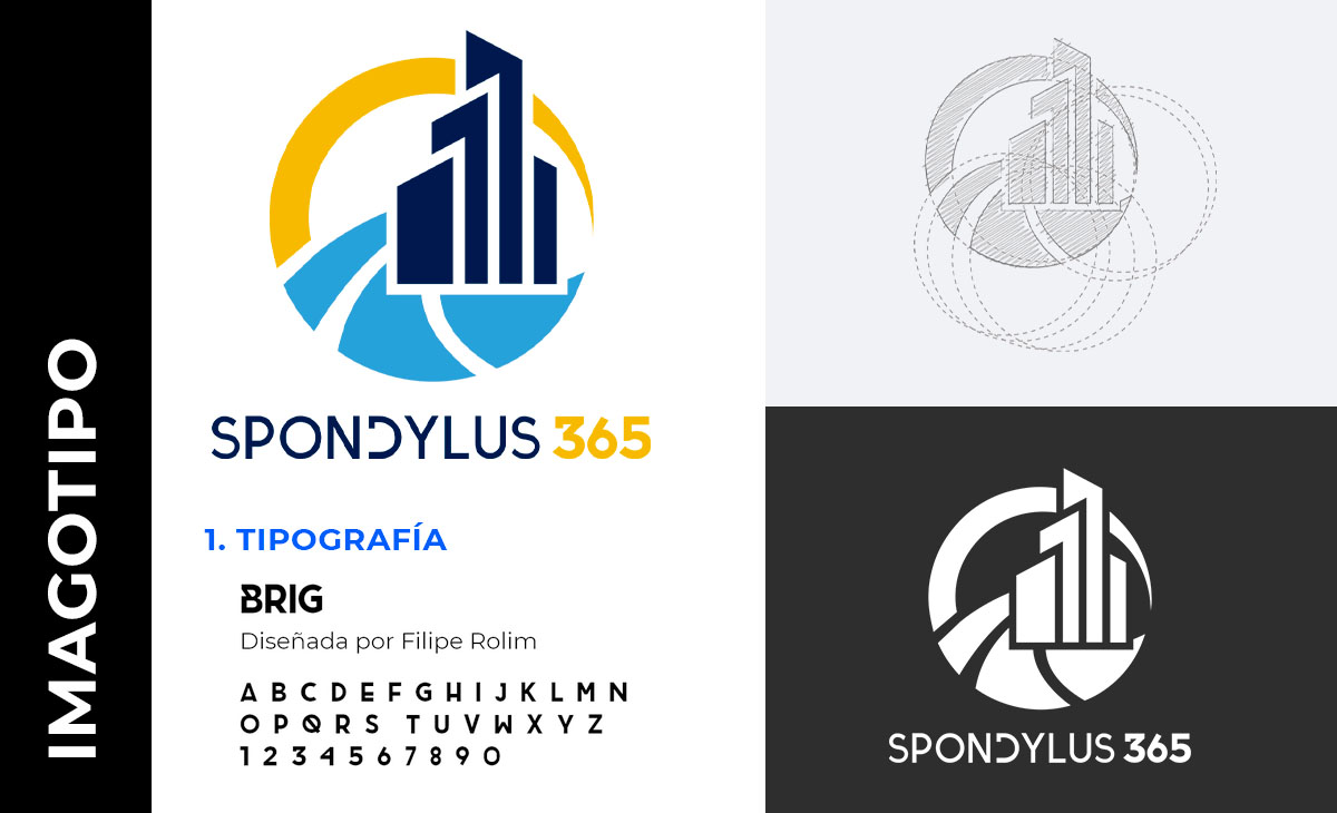 proceso de diseño del logo spondylus 365